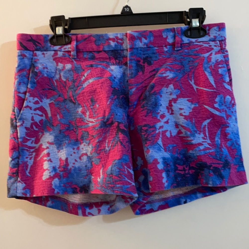 Banana Republic Fuchsia and Blue Floral Shorts | 8 EUC